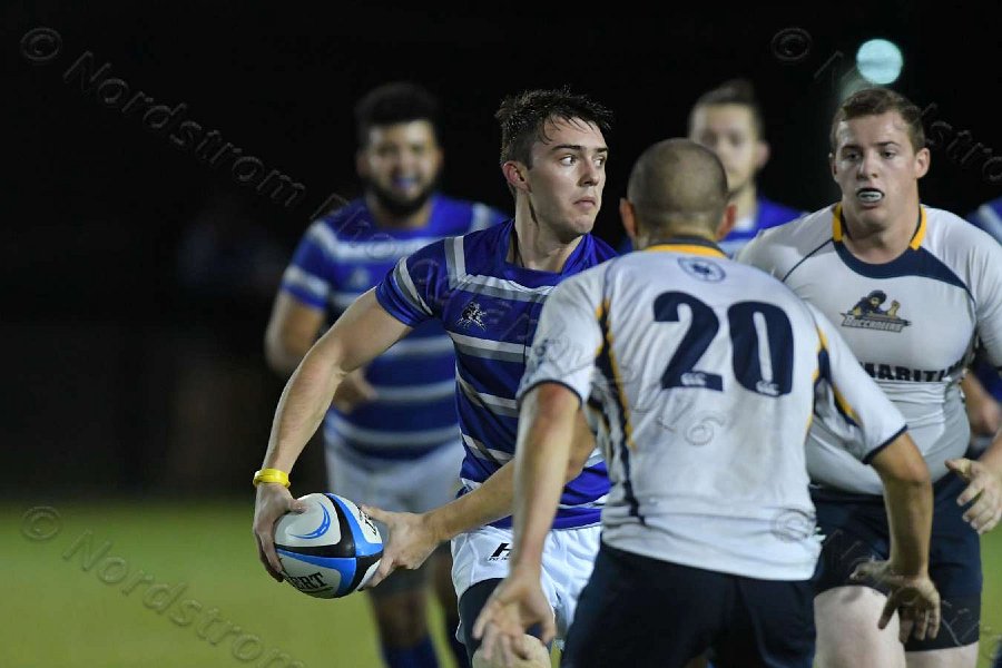 Wheaton Men\'s Rugby vs Mass Maritime.  Photo by Keith Nordstrom